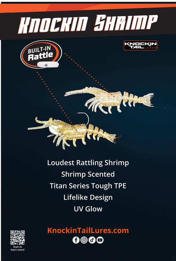 Knockin Shrimp Cracklin With Built-In Tail Rattle