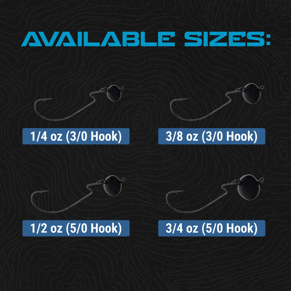 Reaction Tackle Lead Swing Football Jigs - 5-PACK