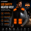 LITEGUEST 15-Zone Dual Control LED Safety Heated Vest | USB Heating