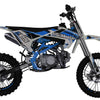 TrailMaster LK125 Pro Series Dirt Bike, Electric Start, 4-Speed Manual, Dual Disc Brakes, (17/14) Wheels