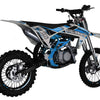 TrailMaster LK125 Pro Series Dirt Bike, Electric Start, 4-Speed Manual, Dual Disc Brakes, (17/14) Wheels