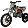 TrailMaster LK125 Pro Series Dirt Bike, Electric Start, 4-Speed Manual, Dual Disc Brakes, (17/14) Wheels