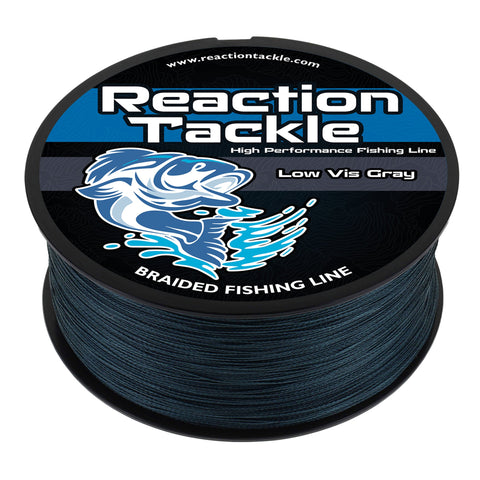 Reaction Tackle Braided Fishing Line - Low-Vis Gray