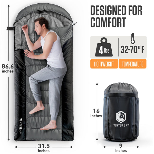 XXL Sleeping Bag for Big and Tall Campers