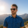 Men's Dot Camo UV Vented Fishing Shirt