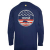 Men's Fins & Stripes L/S UV Fishing Shirt