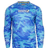 Fractal Camo Waves UV Fishing Shirt (8-20)