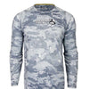 Fractal Camo Waves UV Fishing Shirt (8-20)