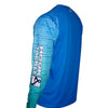 Men's Gradient Waves L/S UV Fishing Shirt