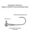 Scottsboro Tackle Co. Magnum Hellfire Finesse Swimbait Head (4 pk)