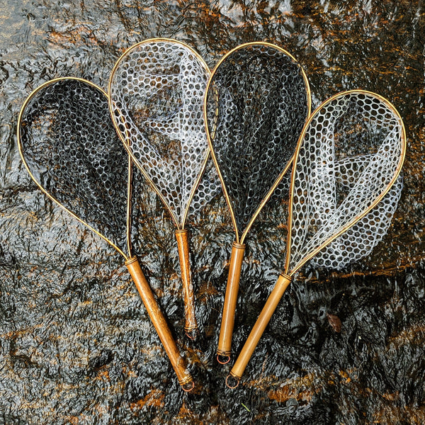 Blue Line - Bamboo Fly Fishing Landing Net/Hand Net