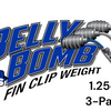 DD26 Fishing BELLY BOMB Fin Clip Weights