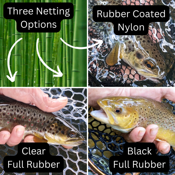 Upstream Wide - Bamboo Fly Fishing Landing Net/Hand Net