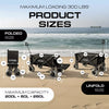Beach Wagon Cart with Big Wheels – Foldable Utility Wagon Black