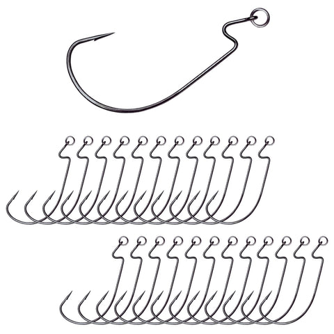 Reaction Tackle Ringed EWG Hooks - 25 Pack