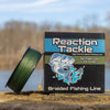 Reaction Tackle Braided Fishing Line - NO FADE Low-Vis Green