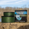 Reaction Tackle Braided Fishing Line - NO FADE Low-Vis Green