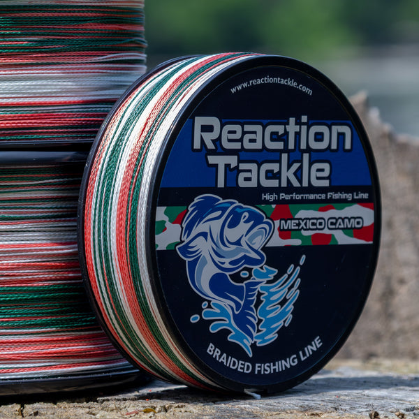 Reaction Tackle Braided Fishing Line - Mexico Camo