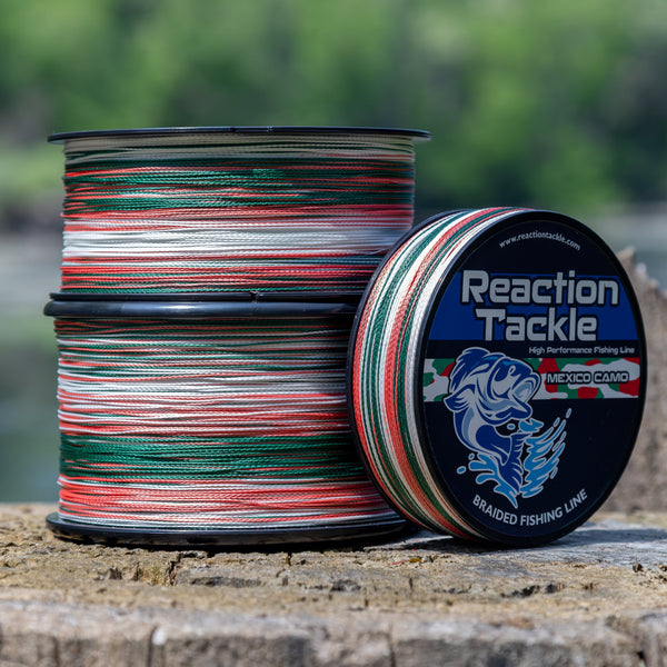 Reaction Tackle Braided Fishing Line - Mexico Camo