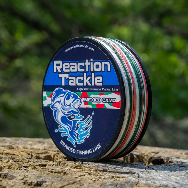 Reaction Tackle Braided Fishing Line - Mexico Camo