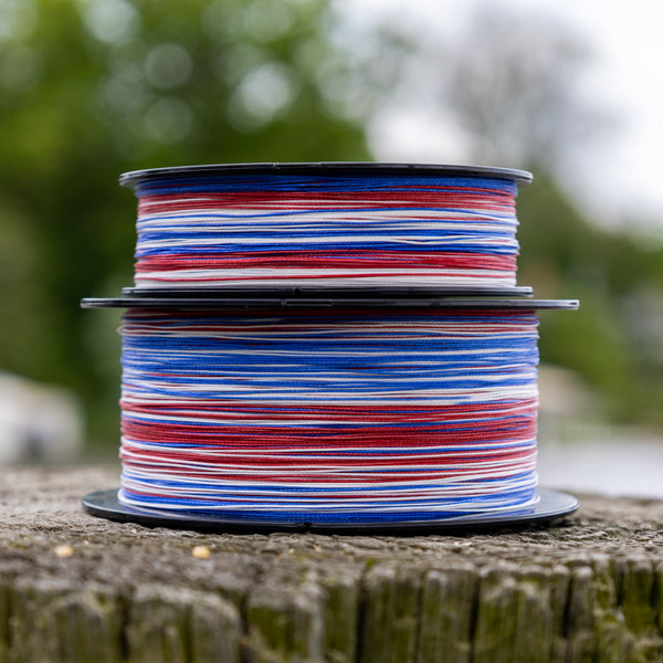 Reaction Tackle X8 Braided Fishing Line - USA Camo 8 Strand