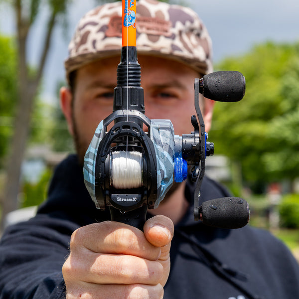 Reaction Tackle Baitcasting Fishing Reel- StreamX Edition- 7.5:1 Gear Ratio