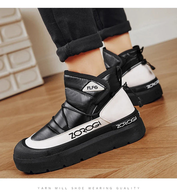 Mens Winter Ankle Boots – Warm Durable Outdoor Shoes