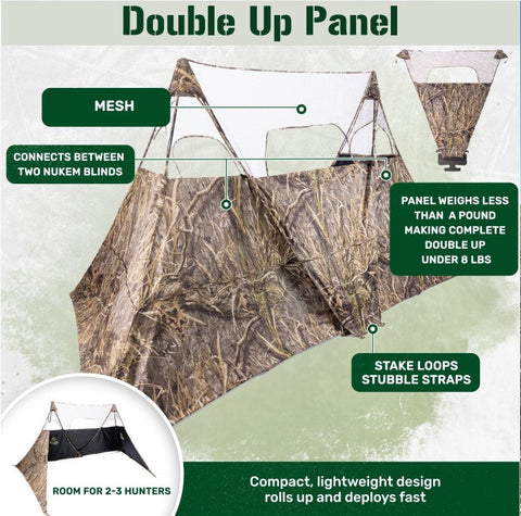 Nukem Double Up Panel - Mossy Oak Obsession 3D Leafy