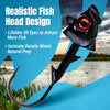 Reaction Tackle 97% Pure Tungsten Swimbait Jig with Realistic Fish Head- 5-PACK