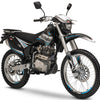 TrailMaster T5 Dual Sport Dirt Bike, 5-Speed Manual, 223cc Engine, Dual Disc Brakes, Electric Start with Kick backup, (21/18) Wheels