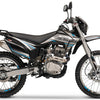 TrailMaster T5 Dual Sport Dirt Bike, 5-Speed Manual, 223cc Engine, Dual Disc Brakes, Electric Start with Kick backup, (21/18) Wheels