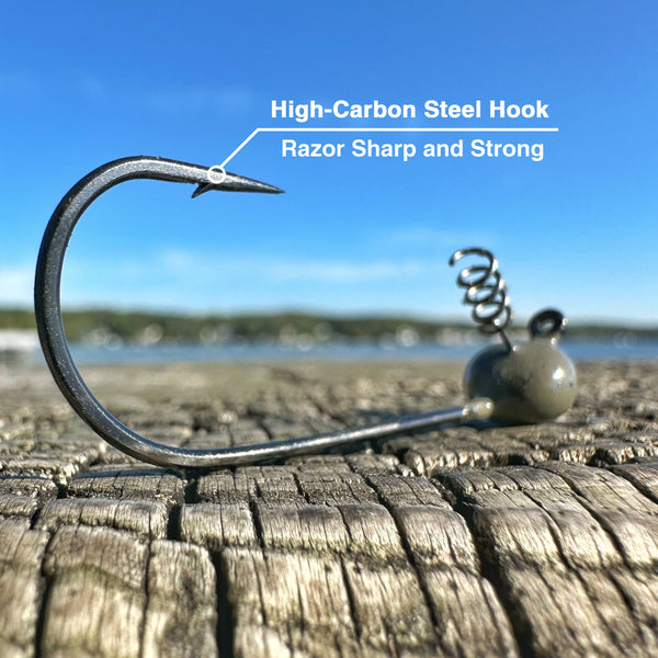Reaction Tackle Tungsten Shaky Head Jigs 5-Pack