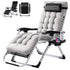 Zero Gravity Recliner Chair Foldable Patio Lounge w/Cup Holder & Cushion