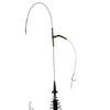 2-Pack Fishing Spring Feeder Cages with Hooks & Sinkers