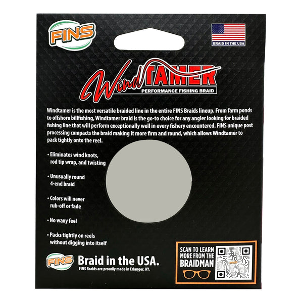 FINS Windtamer Fishing Braid (4-12 lb.)
