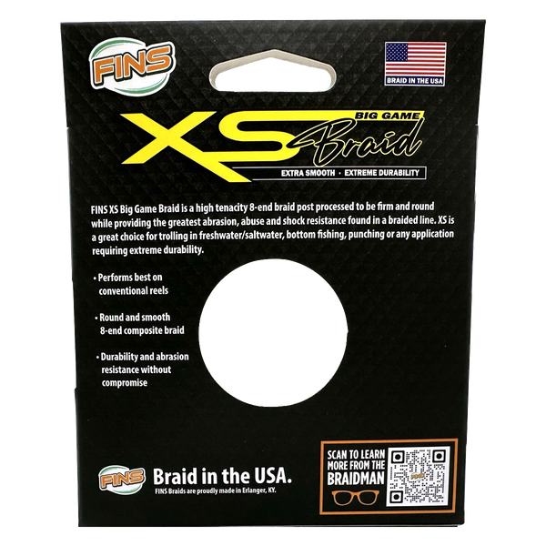 FINS XS Big Game Fishing Braid (10-50 lb.)