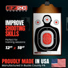 100 EZ2C 12"x18" Silhouette Shooting Target USA MADE Premium Targets for the Range, Gun Gifts (Peel-Off Pad 100)