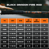 Black Dragon Fire Spinning Glow Rod