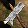 Damascus Bull Cutter Knife VG10 Cowboy Ranch Knife