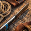 Bull Cutter Knife 1095 Damascus Steel Ranch Knife
