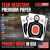 100 EZ2C 12"x18" Silhouette Shooting Target USA MADE Premium Targets for the Range, Gun Gifts (Peel-Off Pad 100)