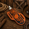 Gut Hook Cowboy Knife | Rasp Steel with Camel Bone Handle