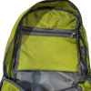 Green polyester backpack