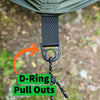12 ft Hammock Tarp with Storm Doors | Hideaway Rain Fly