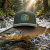 Trout Badge Rope Trucker Hat – Vintage Fly Fishing Hat | Clear Water Trading Co.