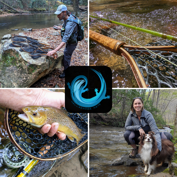 Brookie - Bamboo Fly Fishing Landing Net/Hand Net