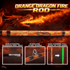 Orange Dragon Fire Spinning Glow Rod