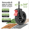 220lbs Foldable Utility Wagon with 360° Swivel Wheels