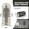 Cotton Envelope Portable Backpacking Sleeping Bag for Outdoor Camping with Compression Sack