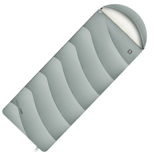 Cotton Envelope Portable Backpacking Sleeping Bag for Outdoor Camping with Compression Sack